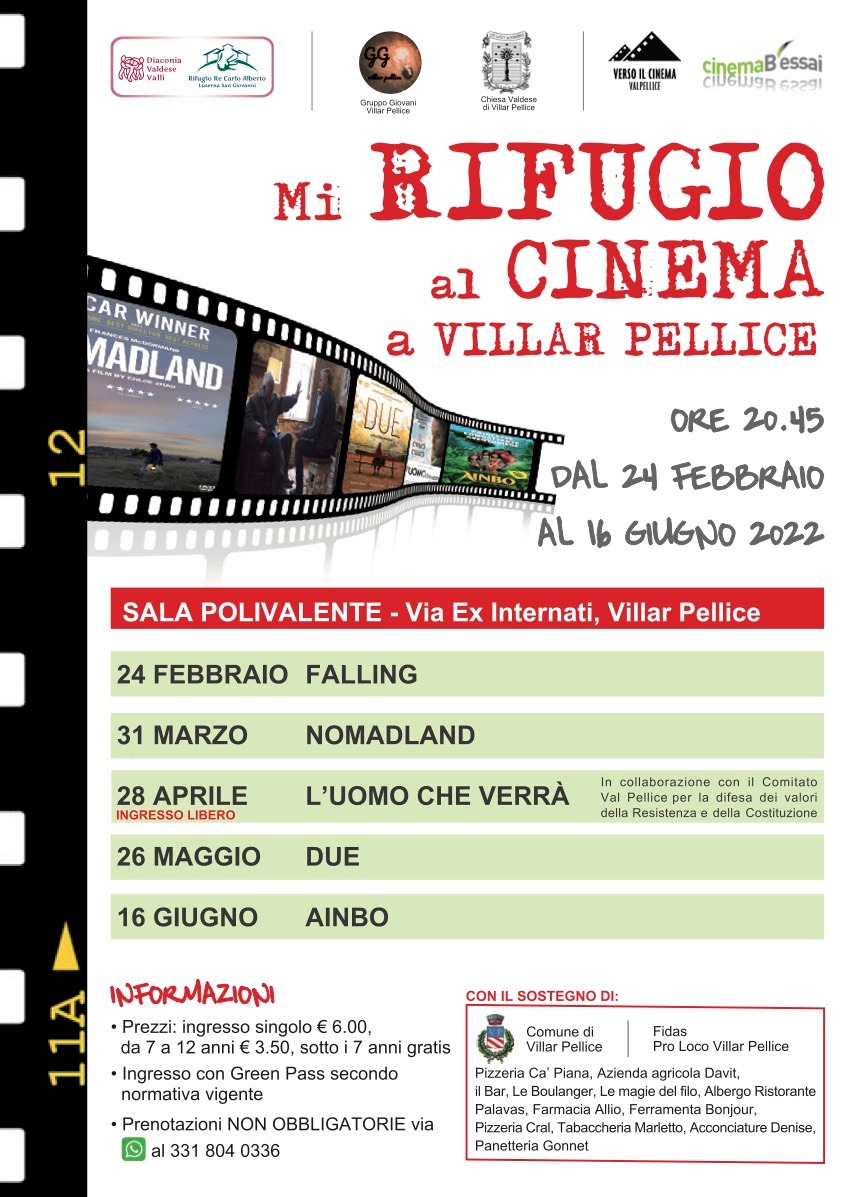 ‘Mi Rifugio al Cinema’ arriva a Villar Pellice